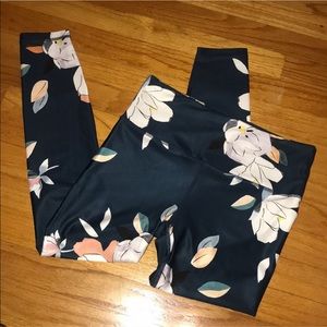 ATHLETA FLORAL LEGGINGS
